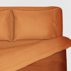 Completo Letto Tinta Unita Tra le Braccia di Morfeo Arancio