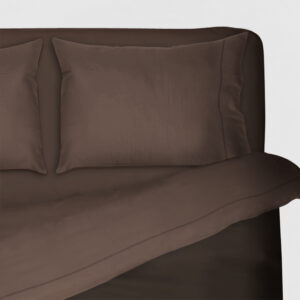 Completo Letto Tinta Unita Tra le Braccia di Morfeo marrone
