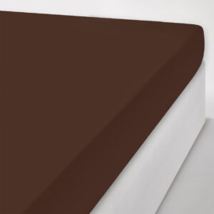 Lenzuola da Sotto con Angoli Tinta Unita I Sogni Marrone