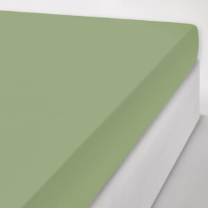 Lenzuola da Sotto con Angoli Tinta Unita I Sogni Salvia