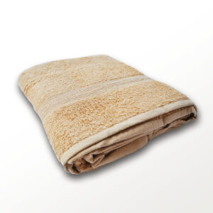 Set bagno Tre Pezzi Spugna di Cotone Crema