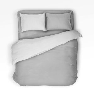 Copripiumino Puro Cotone i Sogni Grigio Chiaro