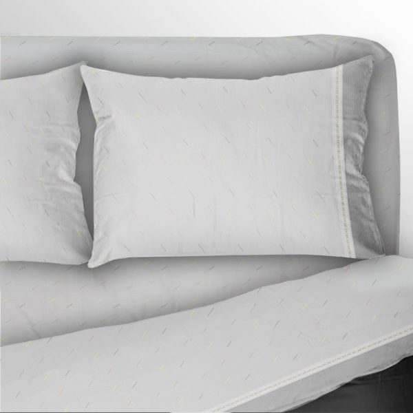 Completo Letto Miele Grigio Chiaro