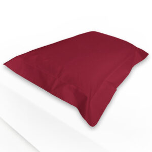 COPPIA FEDERE I SOGNI TINTA UNITA 3 VOLANI CON CORDONETTO Bordeaux Rosso