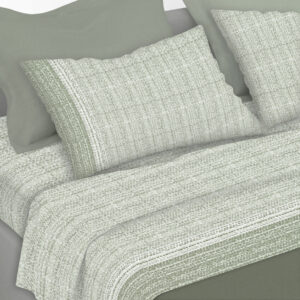 completo letto flanella pietragrande verde