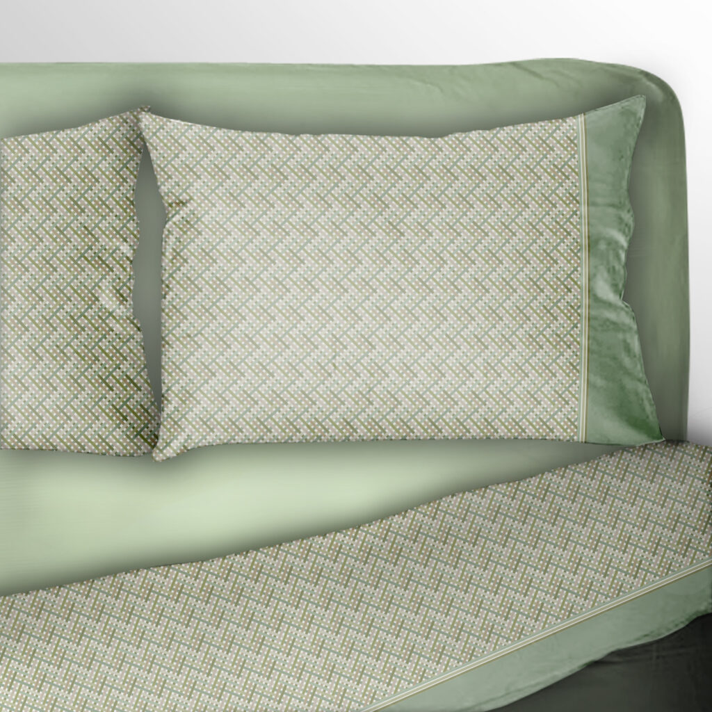 Housse de couette en flanelle FLANELLE BICOLOR gris en Coton Pur