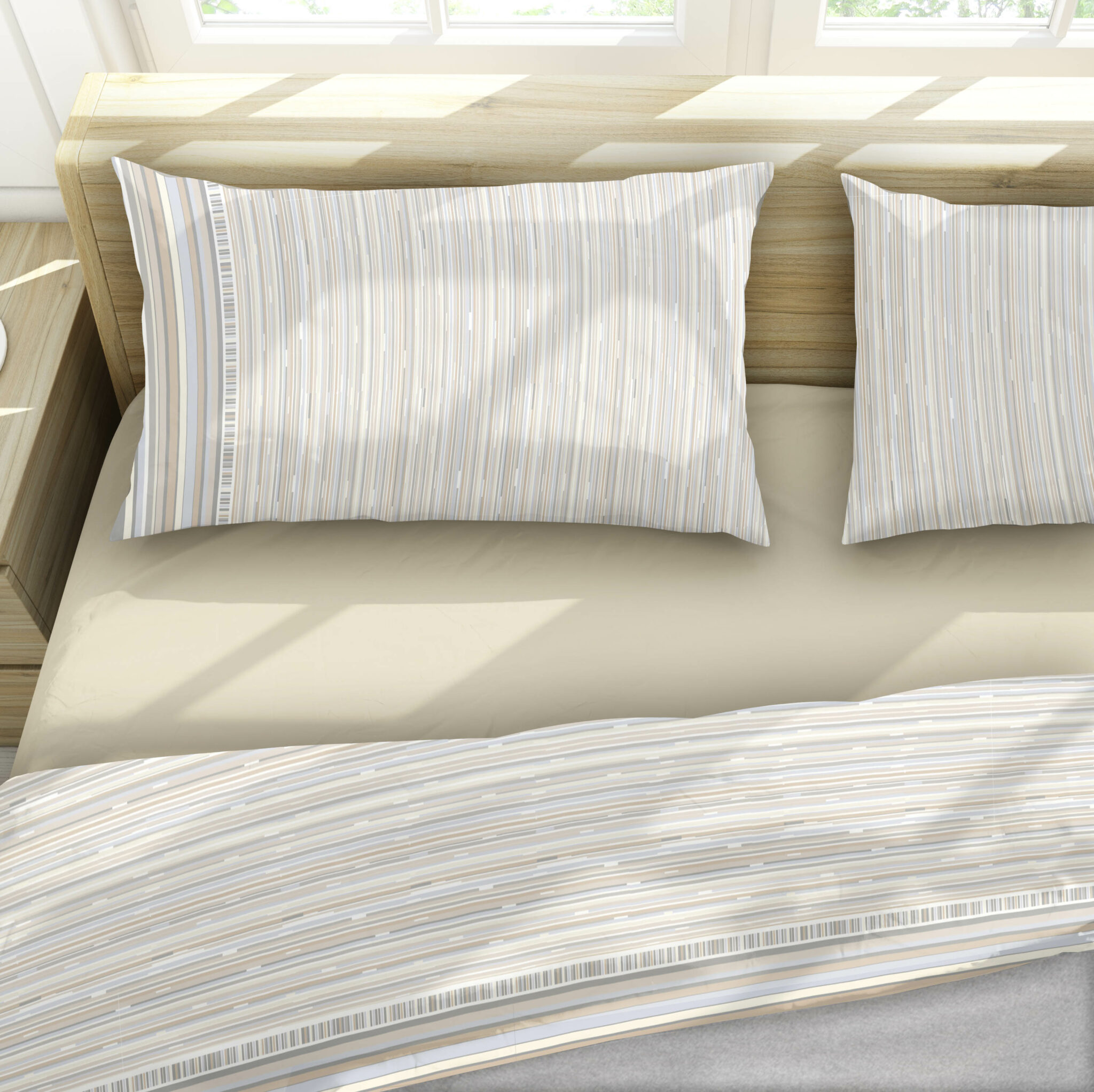 COMPLETO LETTO TRENDY CHIC, MADE IN ITALY, 100% COTONE, PIAZZA E MEZZA Rosa Antico 85849152