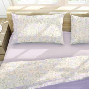 Completo Letto Napoli - Viola Lilla, Matrimoniale 2 Piazze