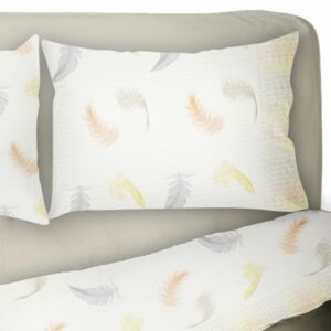 Set lenzuola calda Flanella FOGGIA - Beige Naturale Panna, Una Piazza e mezzo