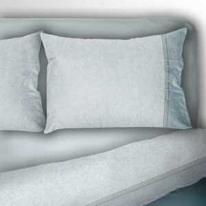 Set lenzuola calda Flanella TERRA DI SONORA - Verde Ottanio Pavone, Matrimoniale 2 Piazze