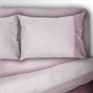 Set lenzuola calda Flanella TERRA DI SONORA - Rosa Quarzo, Singolo 1 Piazza