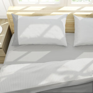 Completo Letto Livorno - Grigio Chiaro Perla, Singolo 1 Piazza