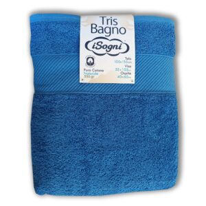 Tris Asciugamani Bagno b&b spugna Sogni - Avio Jeans
