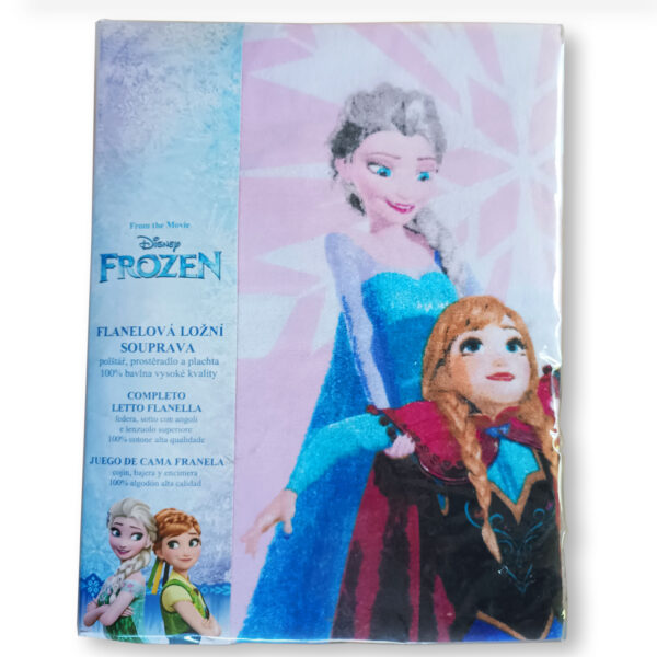 Set lenzuola calda Flanella Disney FROZEN (Elsa, Anna, Olaf)