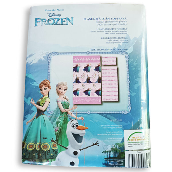 Set lenzuola calda Flanella Disney FROZEN (Elsa, Anna, Olaf) - immagine 2