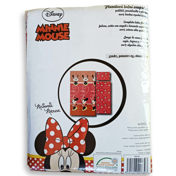 Set lenzuola calda Flanella DISNEY Topolina MINNIE Mouse - immagine 2