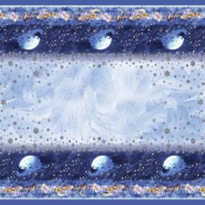 Tovaglia natalizia cotone fantasia Slitta di Babbo Natale
